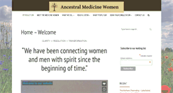 Desktop Screenshot of ancestralmedicinewomen.com